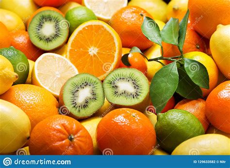 Mix Of Fresh Fruits As Background Stock Photo Image Of Background