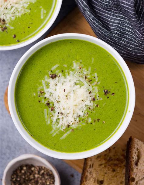 Healthy Spinach Soup Recipe The Flavours Of Kitchen