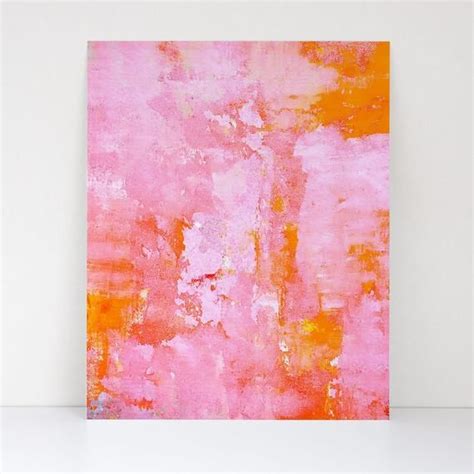 Pink Crush Modern Wall Art Print Colorful Abstract Pink Room Etsy
