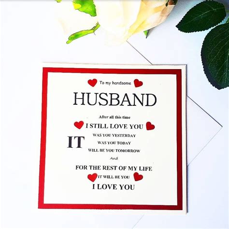 Husband Valentine Card Valentines I Love You Card For Husband Etsy