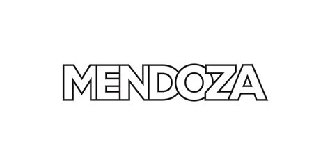 Mendoza In The Argentina Emblem The Design Features A Geometric Style
