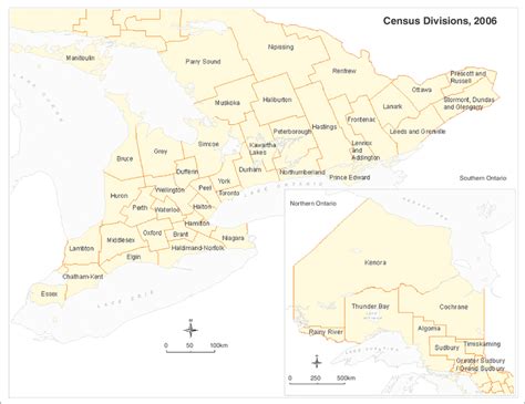 Map Of Ontario Counties Download Scientific Diagram