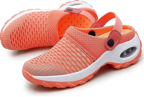 Walking Sandals Breathable Casual Mesh Air Cushion Slip On Shoes Summer Platform Mesh Sneaker