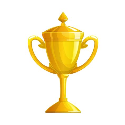 Premium Vector Golden Cup Trophy Icon Sport Victory Gold Award