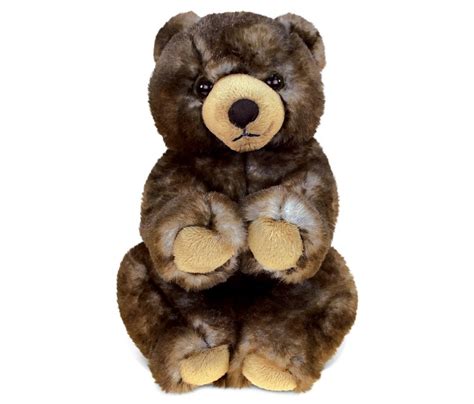 Dollibu Personalized Plush Grizzly Bear Stuffed Animal Soft Etsy