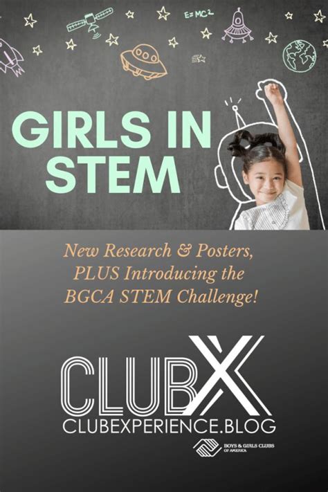 girls in stem new research and posters plus introducing the bgca stem challenge research