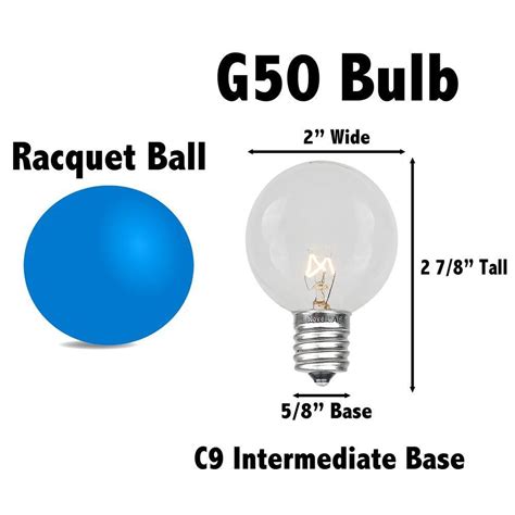 Pure White Led G50 Plastic Filament Globe Bulbs Novelty Lights