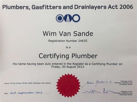 Why use a Certifying Plumber? - Custom Plumbing Services