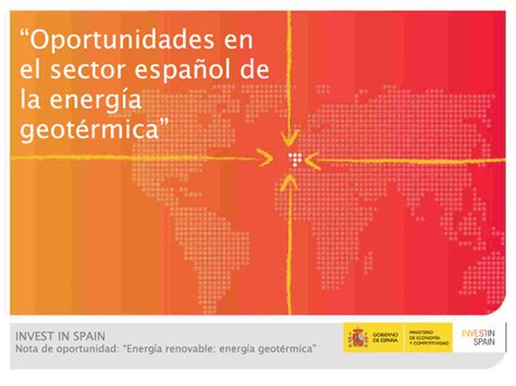 Oportunidades en el sector español de la energía geotérmica