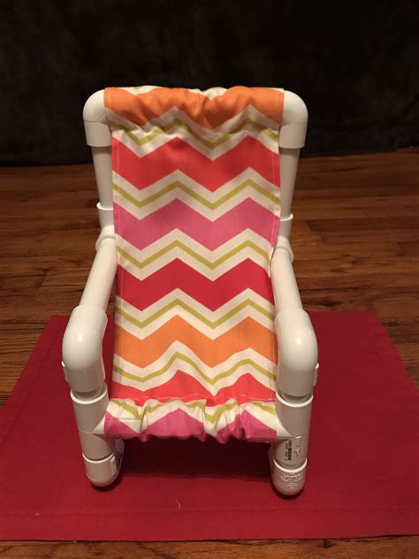 18" Doll Chair. Made from PVC Pipe | Craft show booths, 18 doll, Dolls