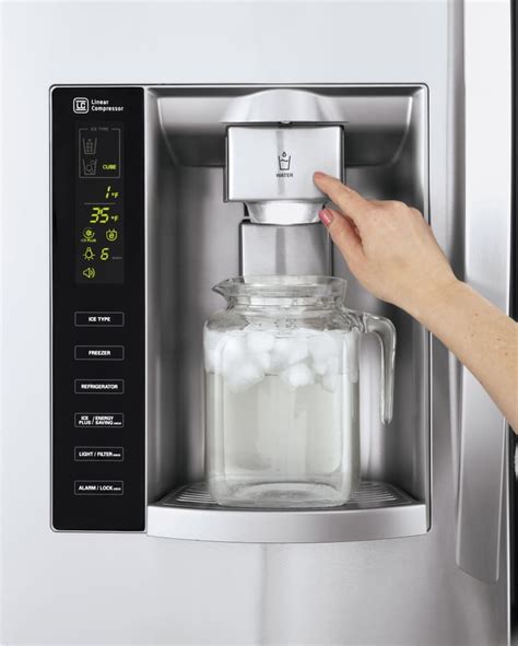 In fact, consumer reports' latest consumer experience research found the water dispenser to be among the most indispensable options among today's refrigerator features. LG LFX25973ST 36 Inch French Door Refrigerator with Linear ...