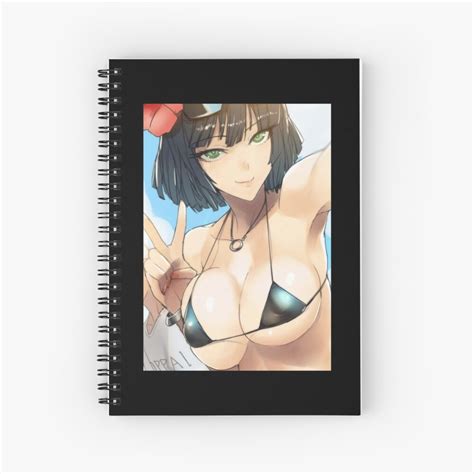 Ecchi Oppai Sexy Micro Bikini Beach Anime Girl Classic Spiral Notebook By Kilkuszptole