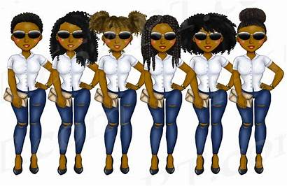 Natural Boss Classy Clipart African American Dolls