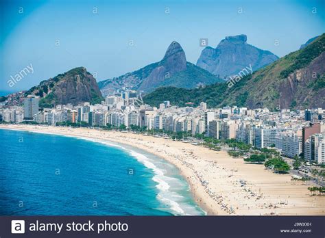 Bright Scenic View Of The Rio De Janeiro Brazil Skyline