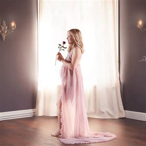 Aliexpress Com Buy Chiffon Sexy Maternity Dress Photo Shoot Maxi