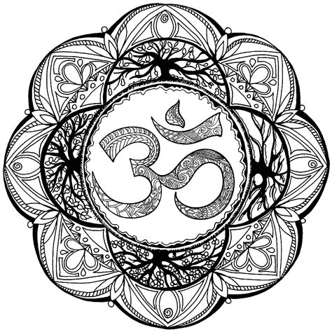 ️om Symbol Coloring Pages Free Download