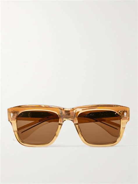 Jacques Marie Mage Cash Square Frame Acetate Sunglasses For Men Mr Porter