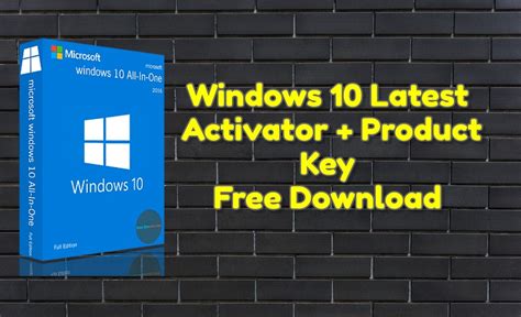 Windows 10 Activator Free Download Product Key All Pc