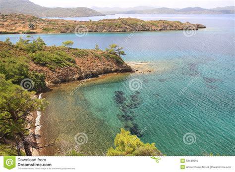 Marrmaris Aerial View Of Sea Coast From Top Of A Hill Stock Photo Image Of Mediterranean