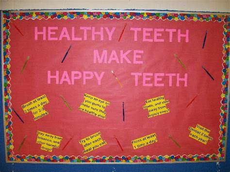 Bulletin Boards For Physical Education Childrens Dental Health