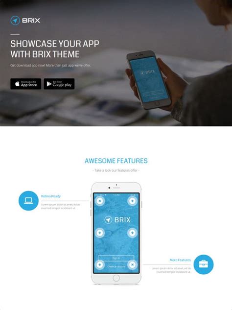 Bootstrap 4 mobile & web app landing page template. 27+ App Developers Website Themes & Templates | Free ...