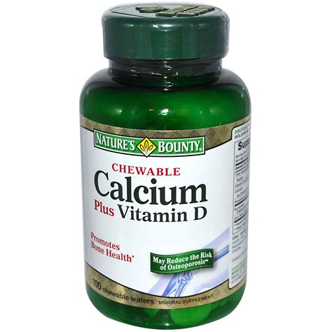 We did not find results for: Nature's Bounty, Chewable Calcium Plus Vitamin D, 100 ...