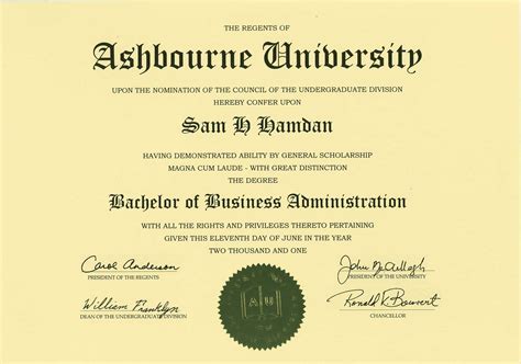 Bachelor Of Science In Business Administration Accounting