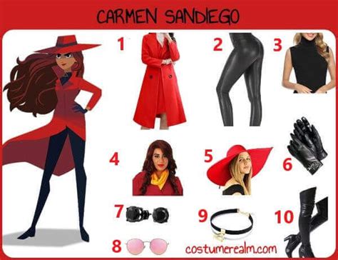 Carmen Sandiego Costume Halloween Guide Costume Realm
