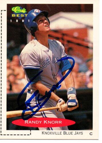 Randy Knorr Knoxville Blue Jays 1991 Classic Best Signed Card Ebay