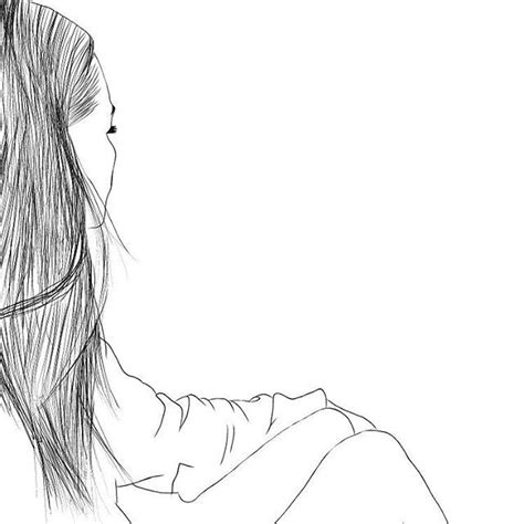 Outline Outlines Girl Tumblr Nice Black And White Hipster Girl Drawing Tumblr Outline
