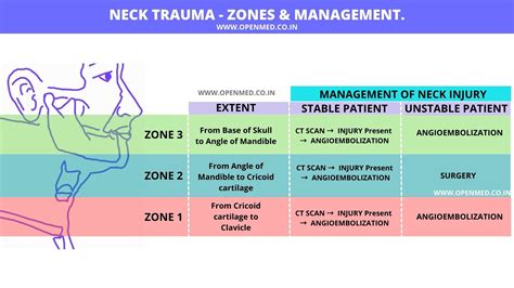 Neck Trauma Zones And Management