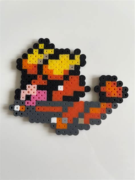 Magmar Pokémon Perler Fuse Bead Pixel Art Sprite Etsy
