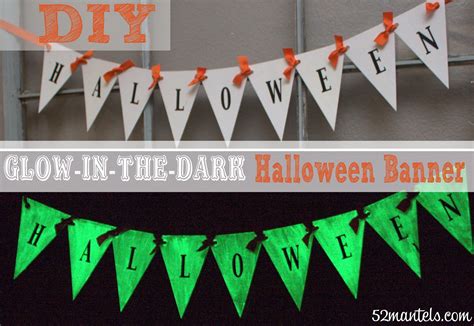 52 Mantels Glow In The Dark Halloween Banner Celebrate Crate