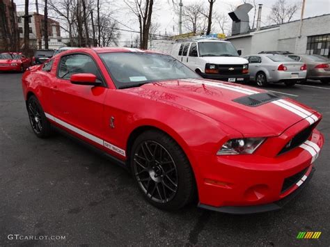 2011 Race Red Ford Mustang Shelby Gt500 Svt Performance Package Coupe