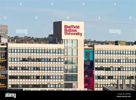 Sheffield Hallam University Building England Stock Photo Alamy