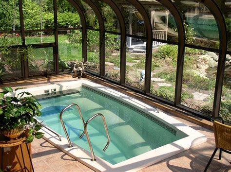 This Enclosed Swim Spa Is A Beautiful Space For Swimming And Relaxing