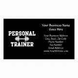 Photos of Sample Personal Trainer Business Cards