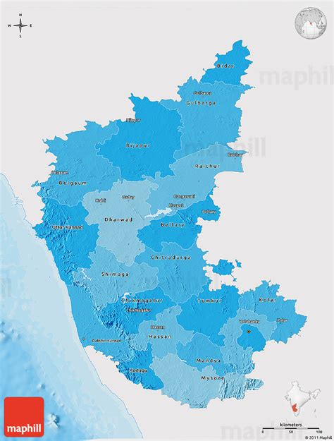 Political Map Of Karnataka Political Shades Simple Map Of Karnataka Porn Sex Picture