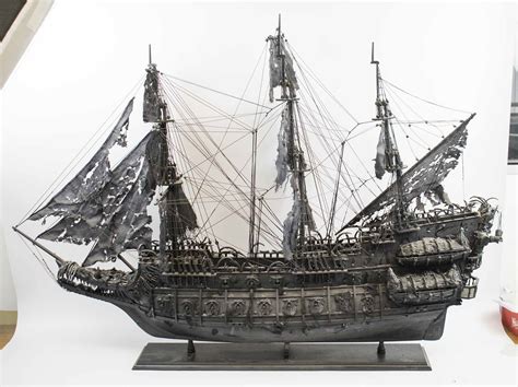 Model Ship The Flying Dutchman After The Pirates Of The Caribbean