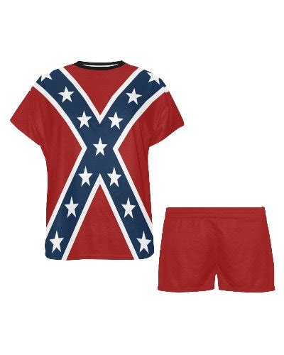 Confederate Battle Flag Ladies Pajama Set