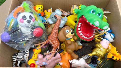 Zoo Animal Toys Box Youtube