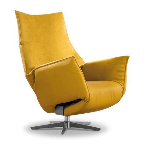 Manche relaxsessel sehen wie gutmütige riesen aus und laden zum stundenlangen verweilen ein. Relaxsessel Gelb Leder / Interliving Sessel Serie 4550 ...