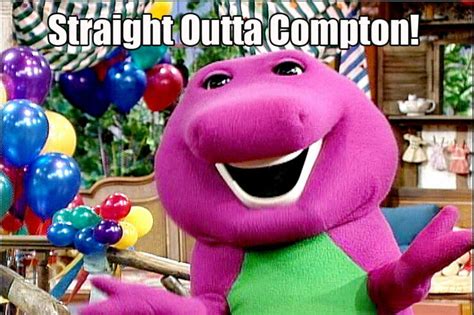 Barney Raps Nwas Straight Outta Compton