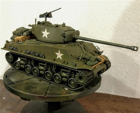 Just Finished 135 Tamiya M4a3e8 Europe Light Weathering Accessories
