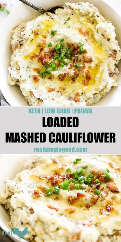 The nutrition information provided are only estimates based on an online nutritional calculator. Loaded Mashed Cauliflower (Keto, Low Carb) | Recipe (With images) | Mashed cauliflower ...