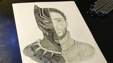 Black Panther Wakanda Forever Drawing Black Panther Wakanda Forever