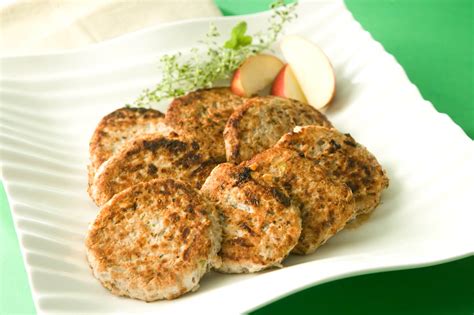 I expected some apple flavor using the apple chicken sausage and cooking it in apple juice. Chicken Sausage Patties with Apples & Sage | Chicken.ca