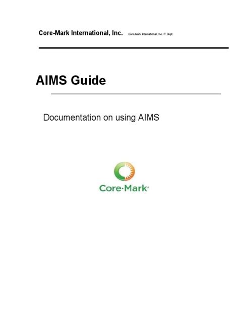 Aims Guide Documentation On Using Aims Pdf Computing Software