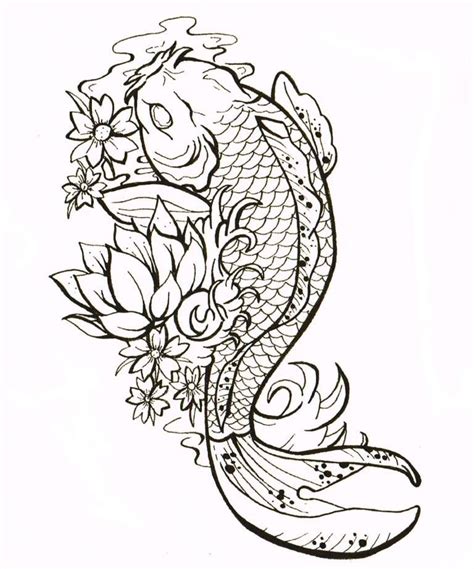 Japanese Koi Fish Tattoo Koi Fish Drawing Japanese Tattoo Designs