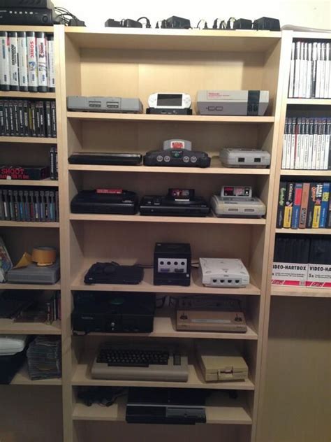 Console Collection Display Video Game Man Cave Ideas Diy Video Game